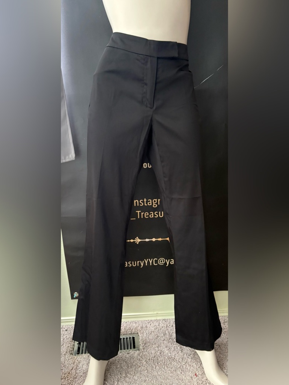 Isaac Mizrahi Black Men's Dress Pants - Tailored Straight Leg